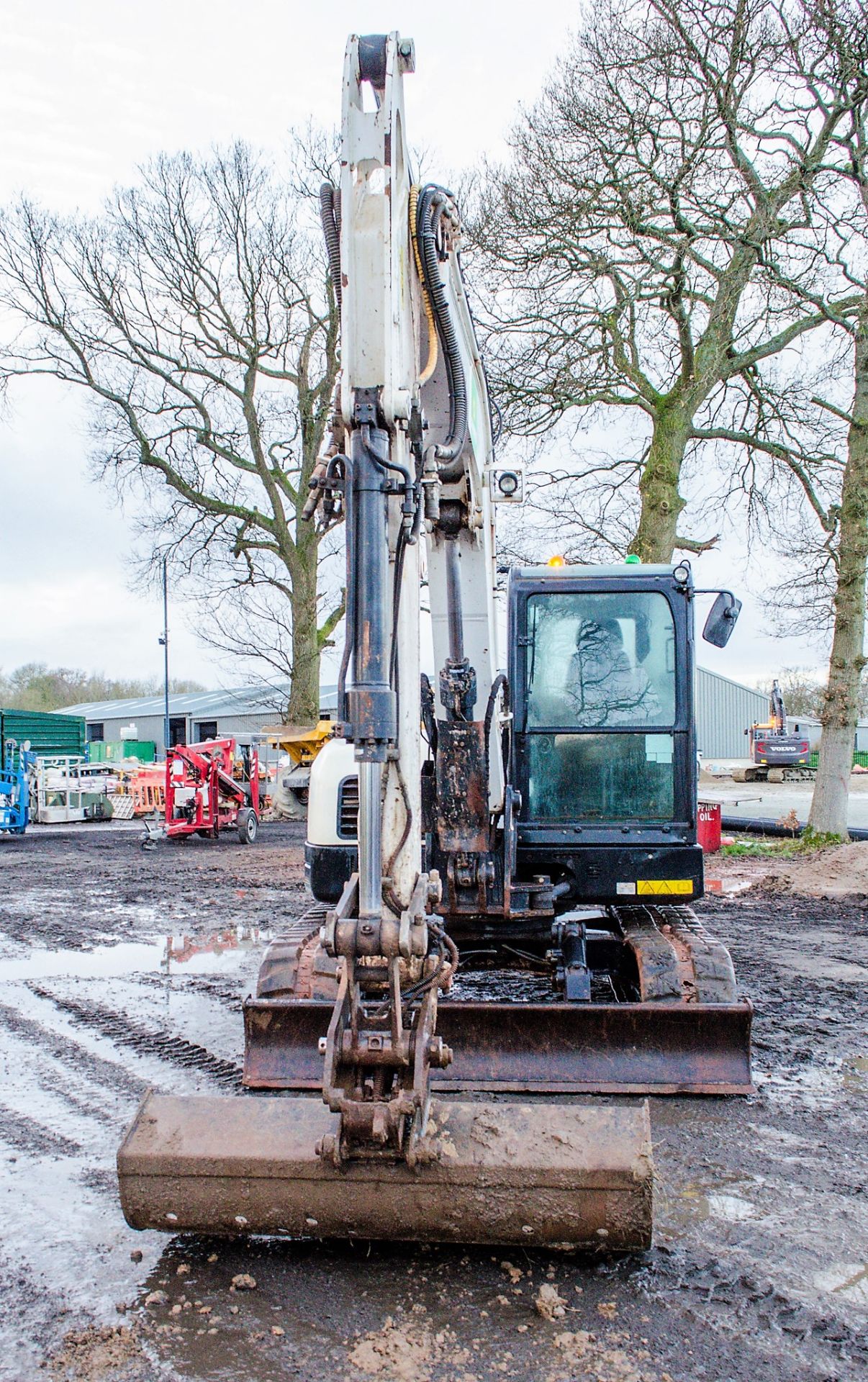 Bobcat E85 8.5 tonne rubber tracked mini excavator Year: 2014 S/N: 11966 Recorded Hours: 3664 blade, - Image 5 of 20