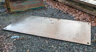 2.5 metre x 1.2 metre steel road plate