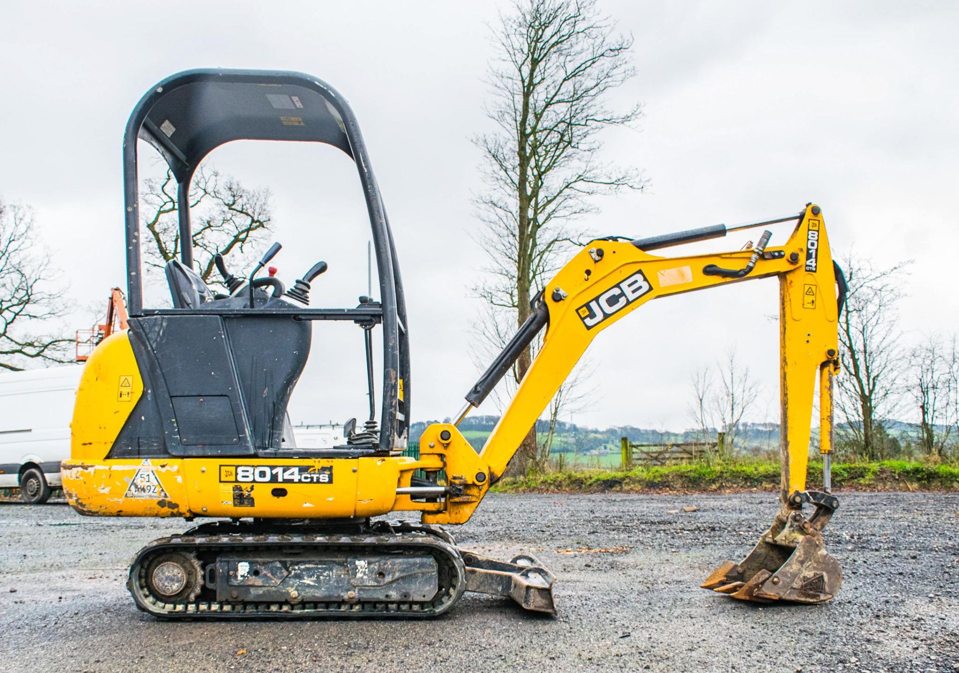 JCB 8014 CTS 1.4 tonne rubber tracked excavator Year: 2015 S/N: 70461 Recorded Hours: 850 Piped, - Image 7 of 18