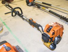 Stihl petrol driven long reach hedge trimmer