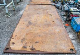 Steel road plate approximately 8ft x 4ft GAP