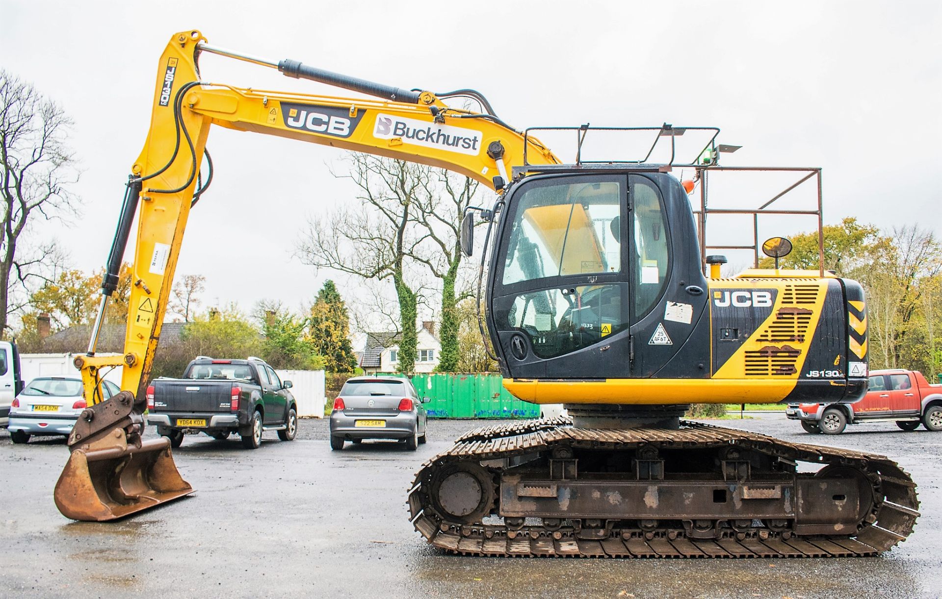 JCB JS130-LC 13 tonne steel tracked excavator Year: 2012 S/N: 786610 Recorded Hours: 6421 Piped, air - Image 10 of 24