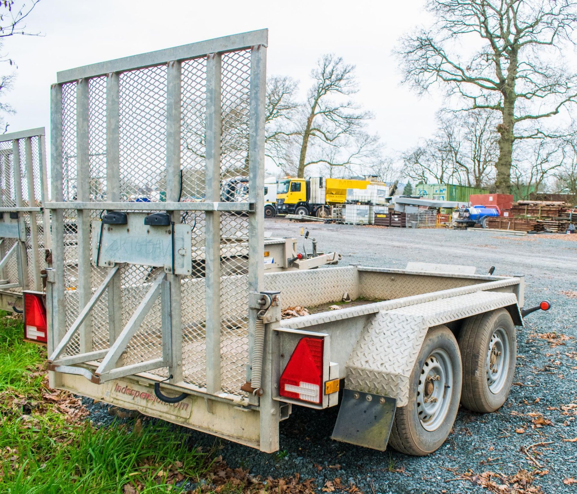 Indespension 8ft x 4ft tandem axle plant trailer S/N: 121031 A727660 - Image 2 of 4