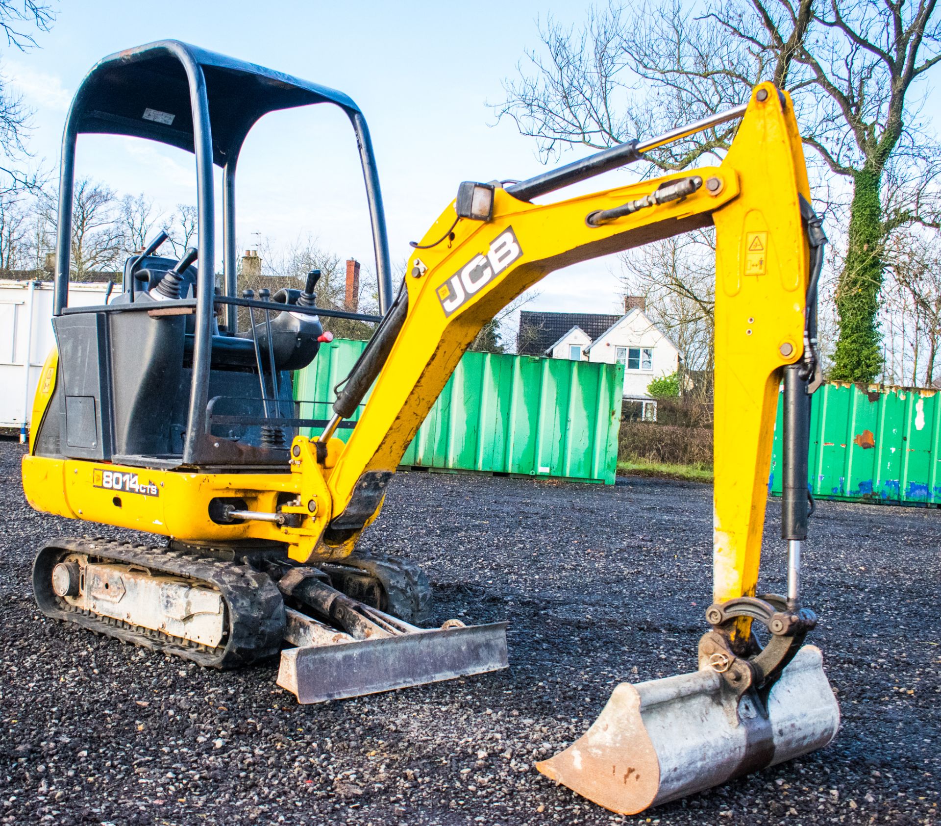 JCB 8014 CTS 1.4 tonne rubber tracked excavator Year: 2015 S/N: 71284 Recorded Hours: 962 Piped, - Image 4 of 19