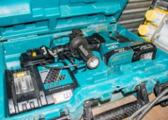 Makita 18v cordless SDS rotary hammer drill c/w 2 batteries, charger & carry case A668509