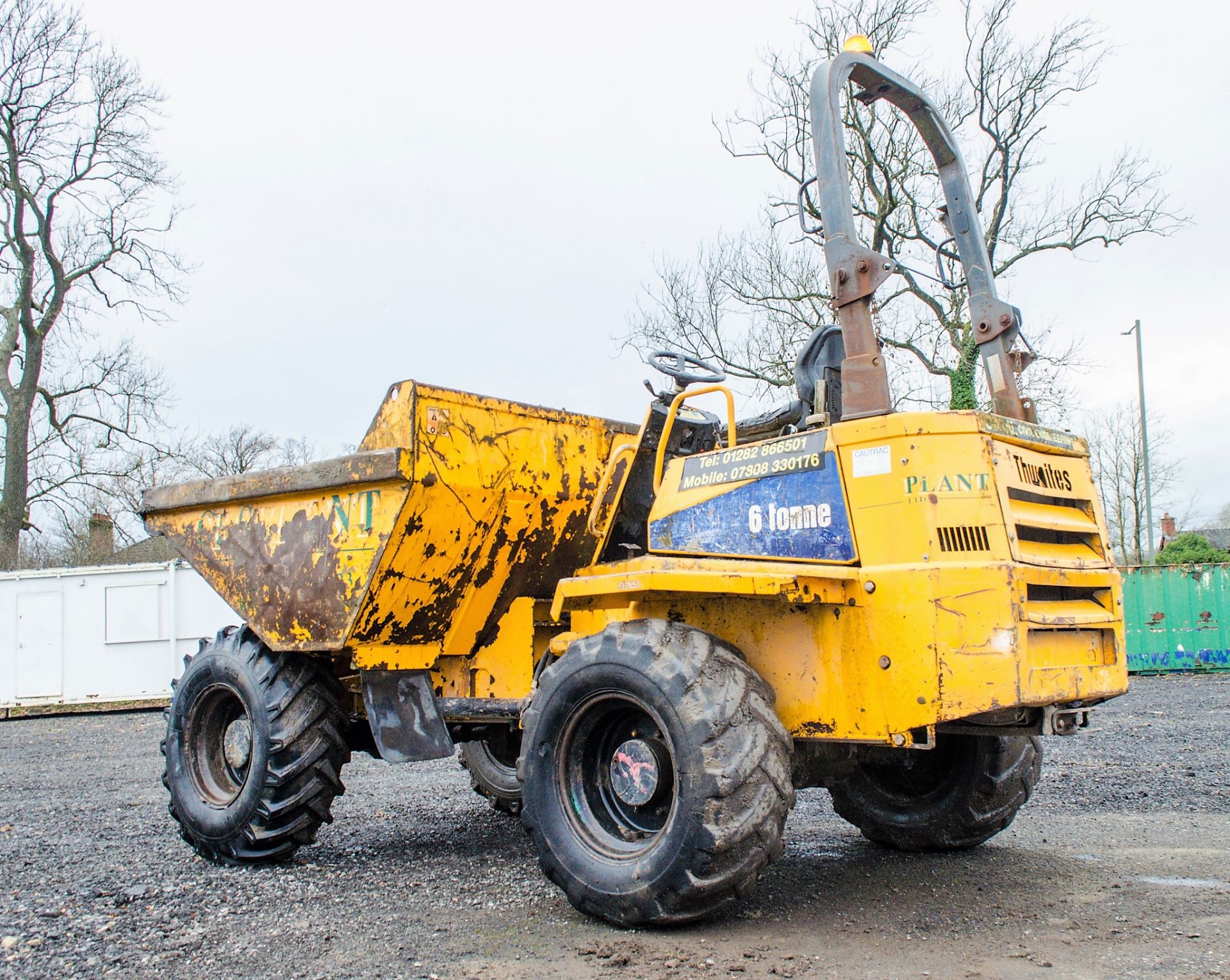 Thwaites 6 tonne straight skip dumper Year: 2006 S/N: 604B1455 Recorded Hours: 4673 CP24 - Image 4 of 22