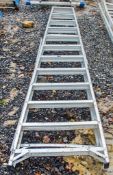 12 tread aluminium step ladder