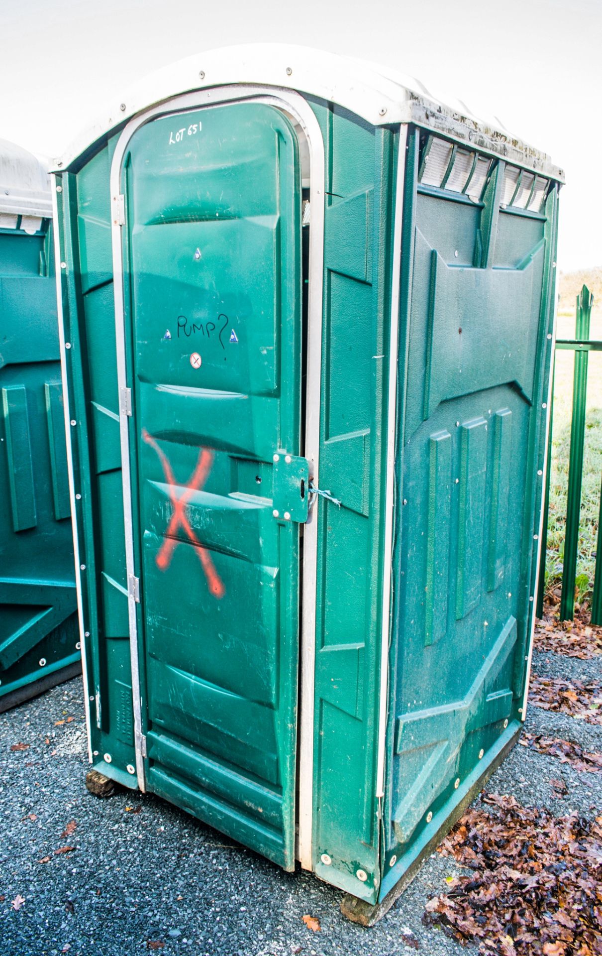 Portable plastic toilet