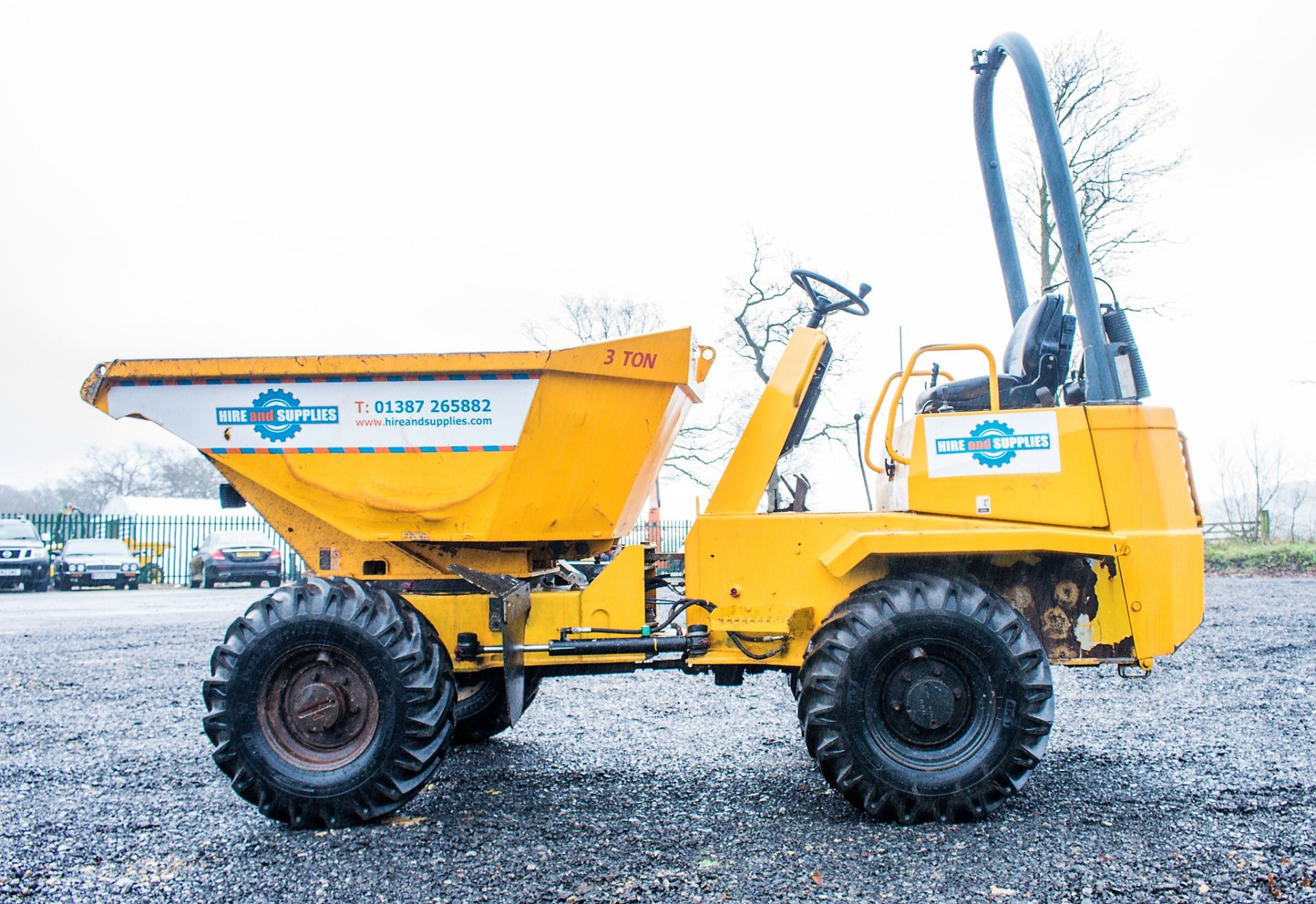 Thwaites 3 tonne swivel skip dumper Year: 2005 S/N: 1B0366 Recorded Hours: Not displayed (Clock - Image 8 of 21