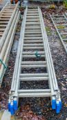 Zarges 3 stage aluminium ladder