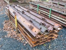 Stillage of 7 inch steel road forms