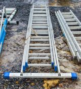 3 stage aluminium ladder