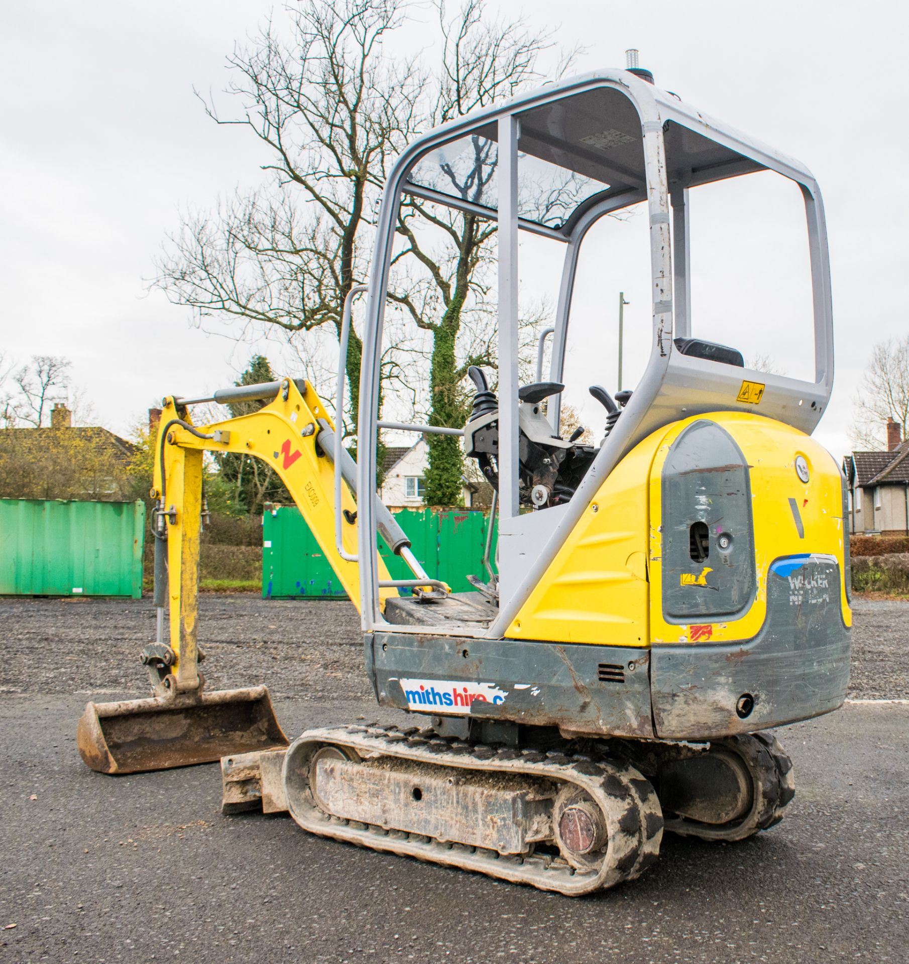 Wacker Neuson ET16 1.5 tonne rubber tracked excavator Year: 2017 S/N: AL00541 Recorded Hours: - Image 4 of 16