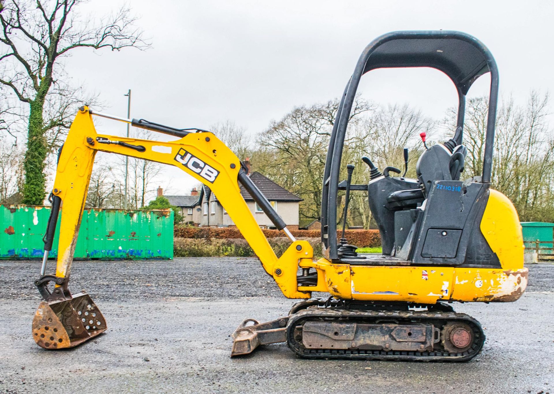 JCB 8014 CTS 1.4 tonne rubber tracked excavator Year: 2015 S/N: 70485 Recorded Hours: 1763 Piped, - Image 8 of 18