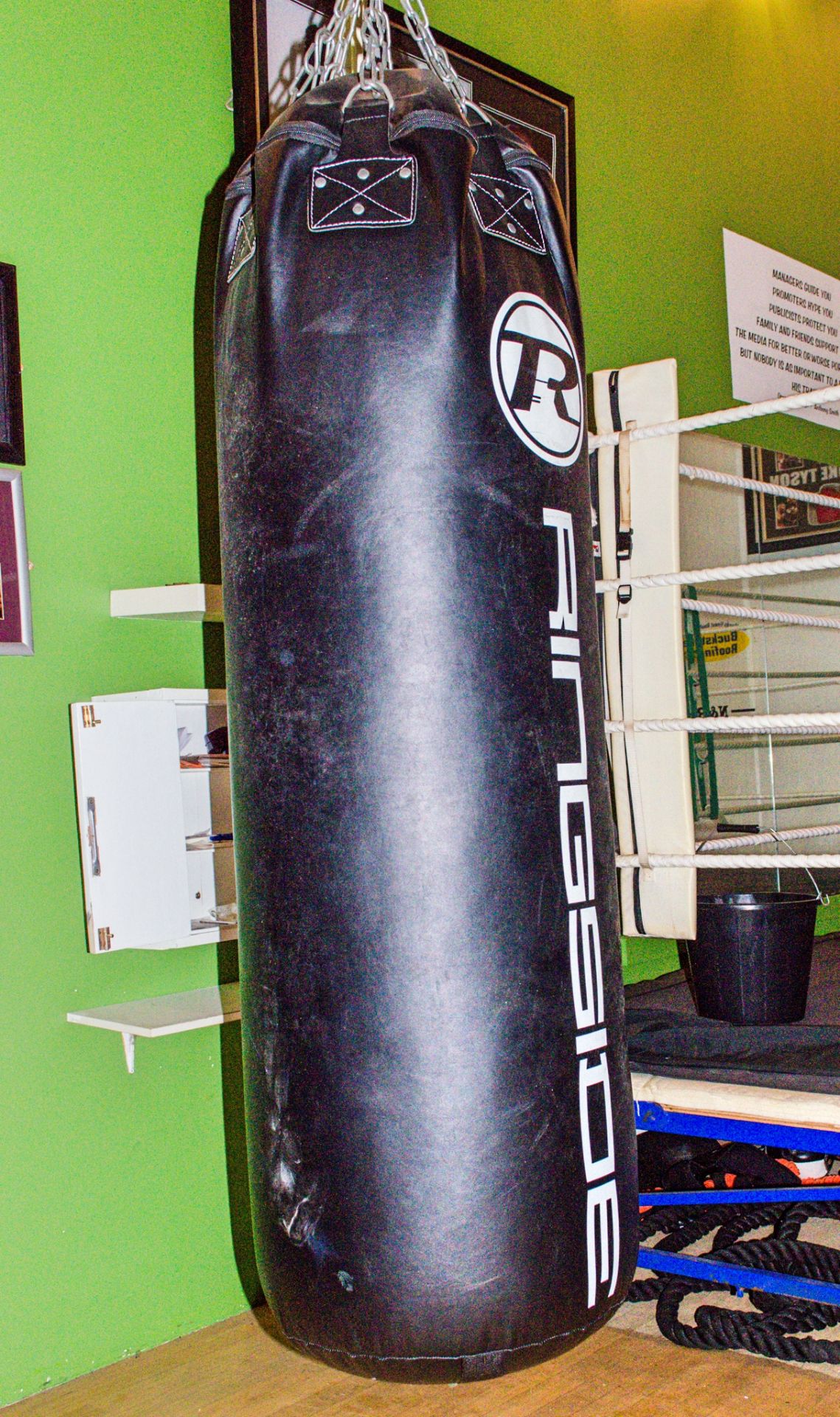 16ft x 16ft competition boxing ring c/w 2 Ringside 5ft boxing bags ** No VAT on hammer price but VAT - Image 9 of 12