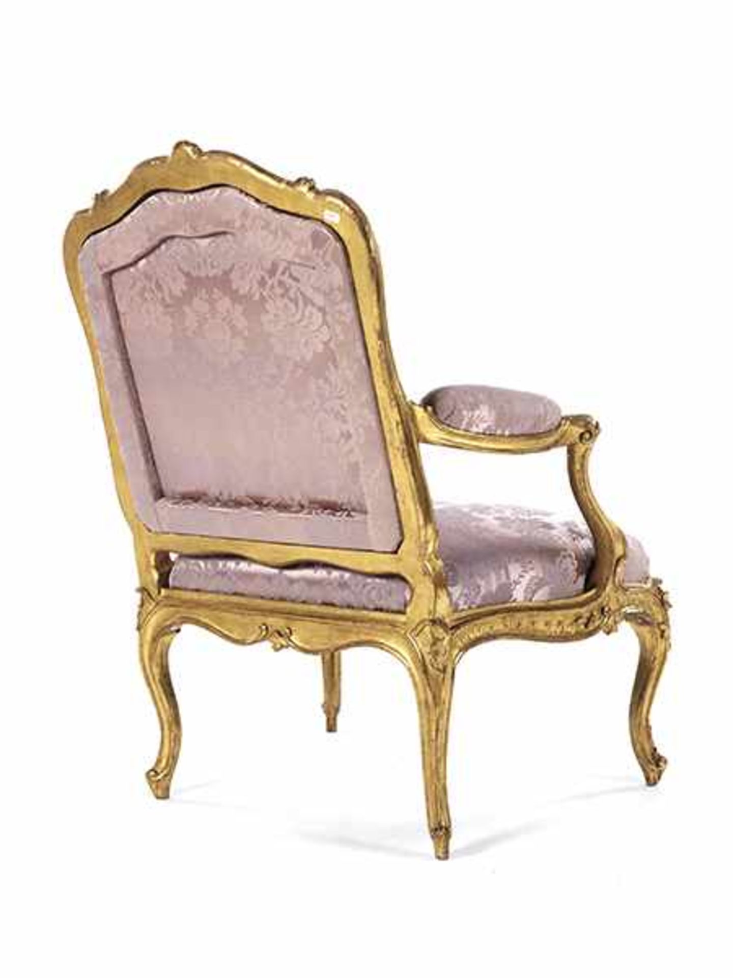 A pair of Louis XV fauteuils à chassis< - Bild 4 aus 6