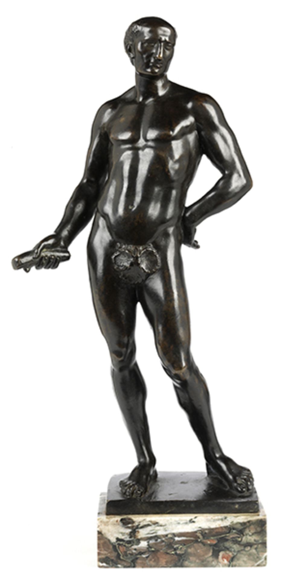 Tischbronze Julius Caesar Höhe: 27 cm. Gesamthöhe: 30 cm. Italien Ende 18./ Anfang 19.