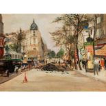 Lucien Adrion, 1889 Straßburg "" 1953 Paris UNE RUE PARISIENNE Öl auf Leinwand. Rechts unten