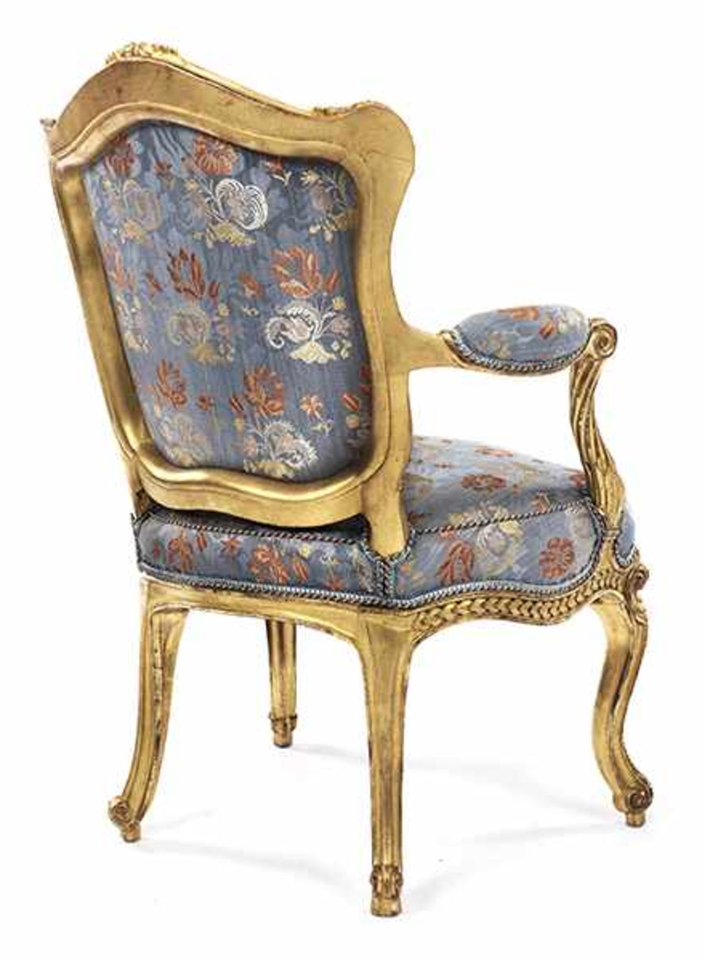 Four important Louis XV fauteuils en cabriolet - Bild 5 aus 6