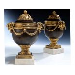 A pair of rare Louis XVI potpourris