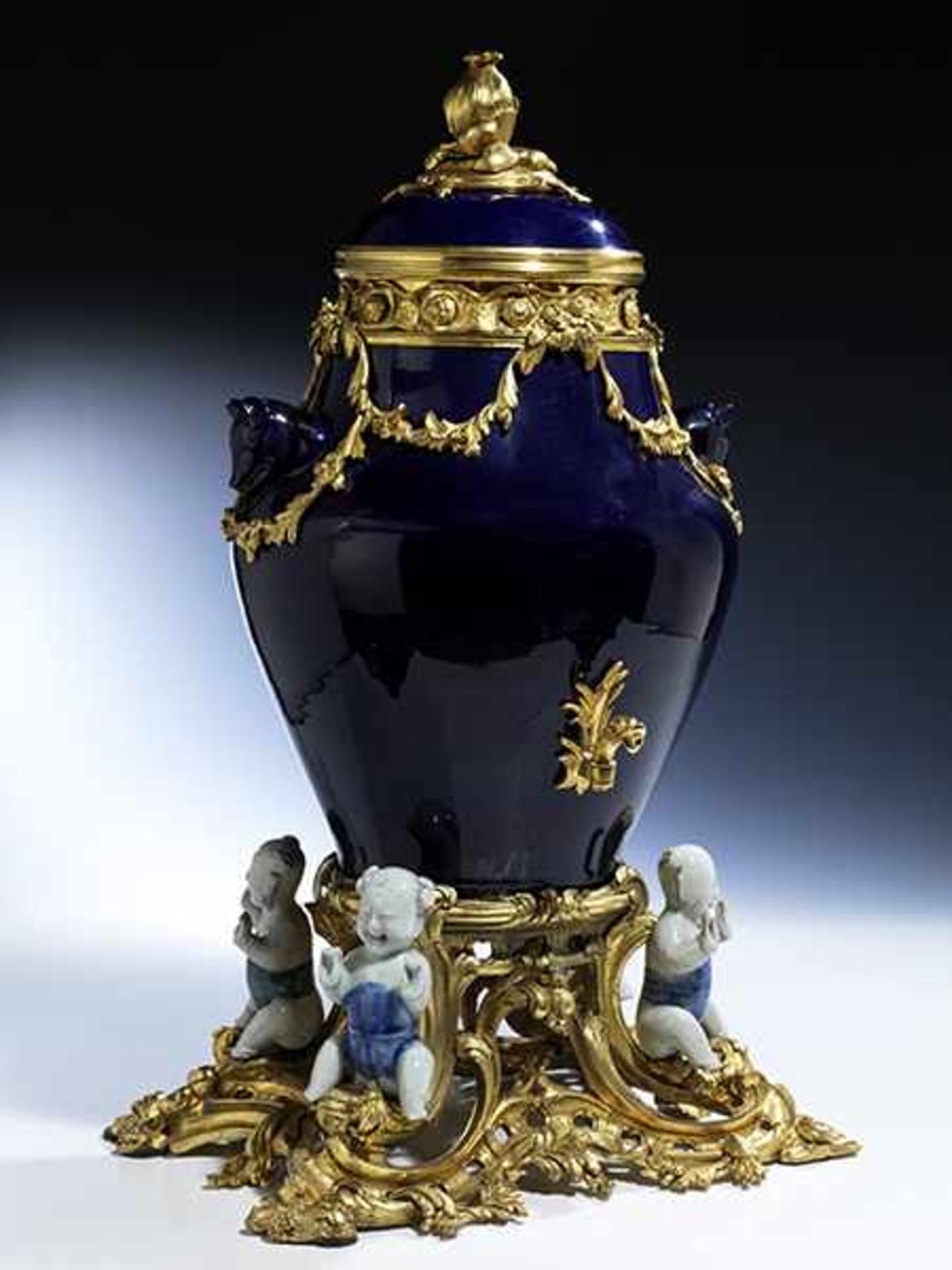 Magnificent French Louis XV table vase (or table fountain) - Bild 2 aus 7
