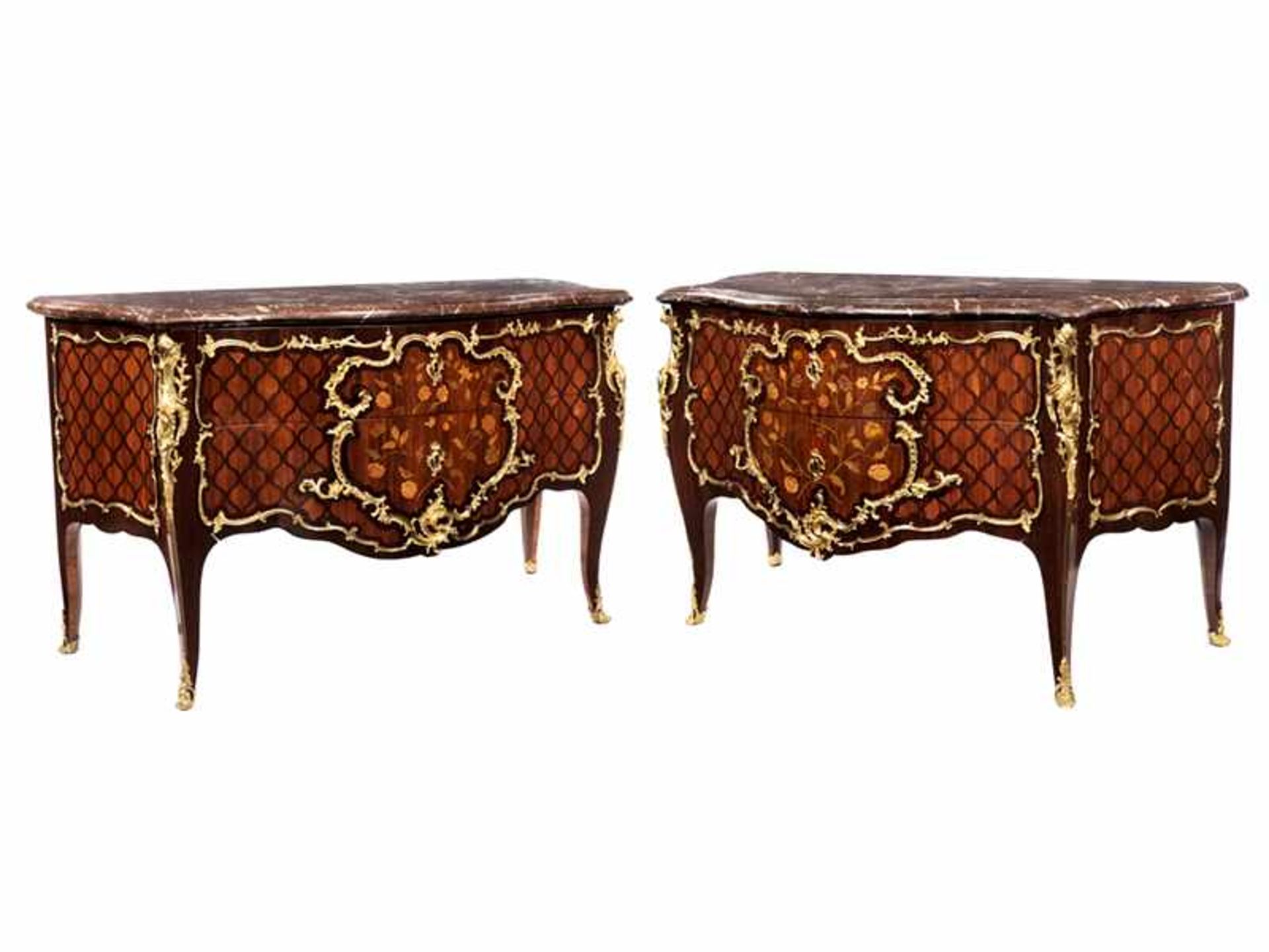 A pair of Louis XV commodes