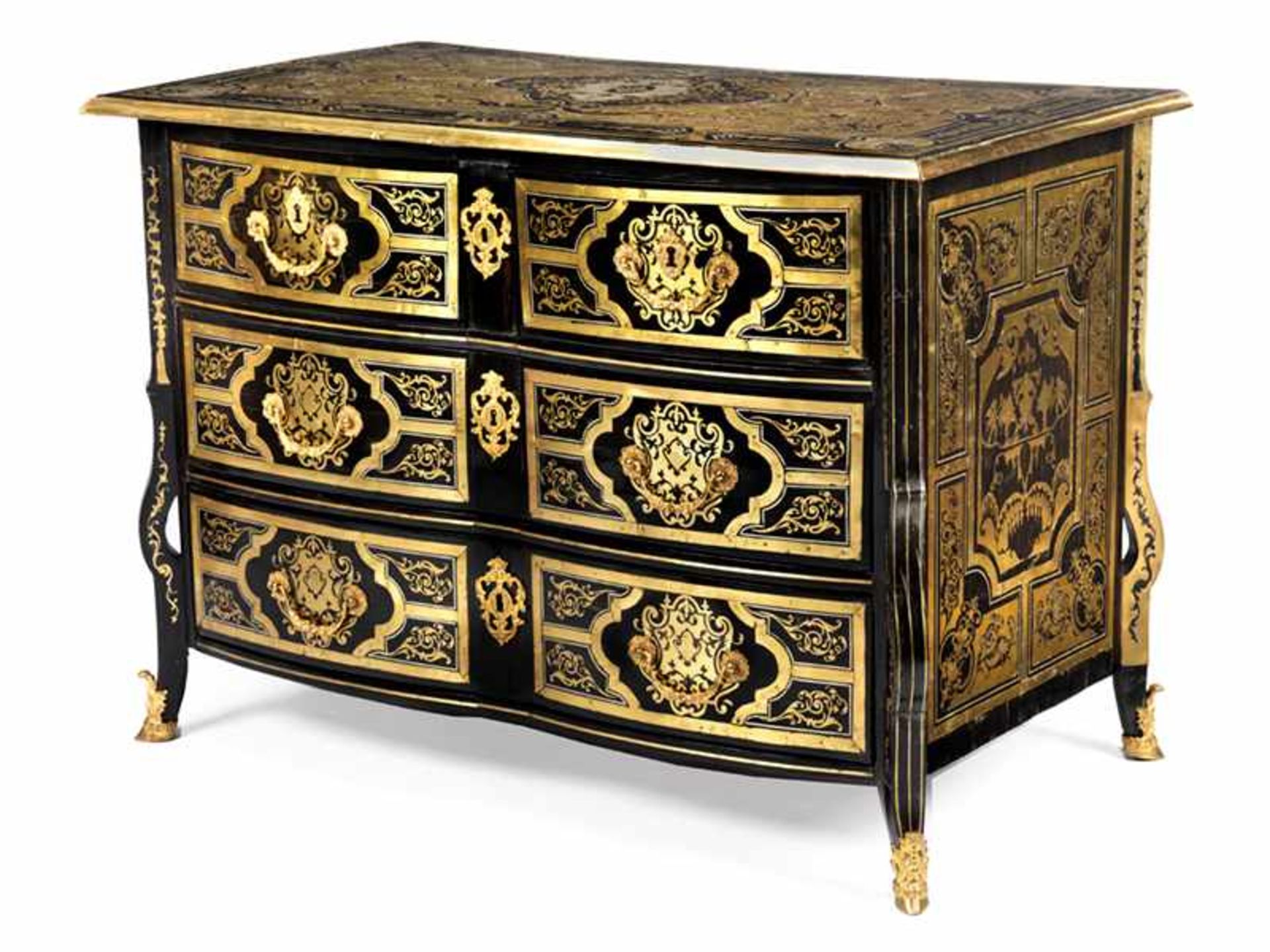 Commode Mazarin with Boulle marquetry