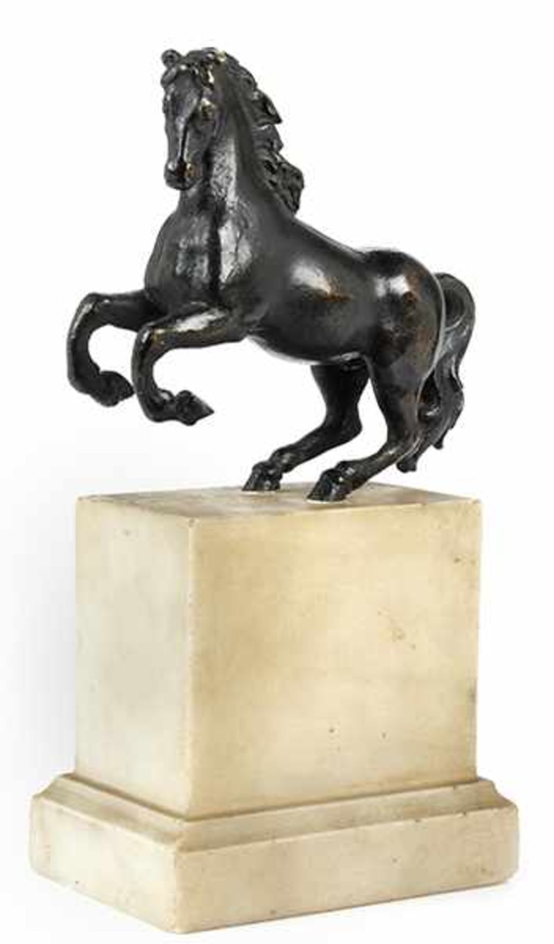 Kleine Spätrenaissance-Tischbronze Höhe: 7,5 cm. Höhe inkl. Sockel: 13 cm. Italien oder Frankreich - Bild 2 aus 4