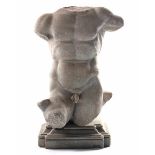 Male torso in marble