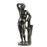 Bronze-Standfigur des Apollo Höhe: 23 cm. Italien, Ende 18. Jahrhundert. Standfigur des Apollo, nach