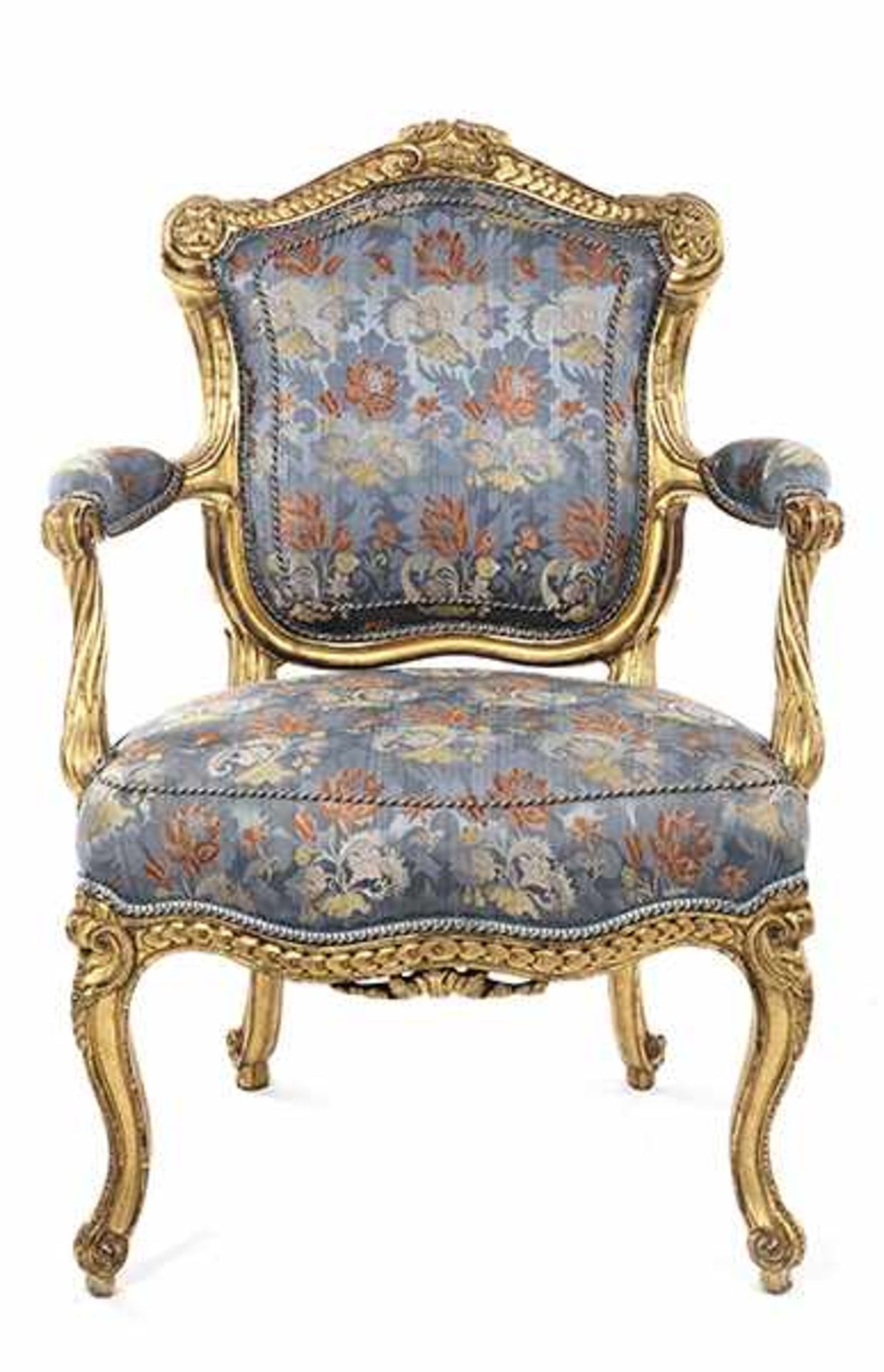 Four important Louis XV fauteuils en cabriolet - Bild 3 aus 6