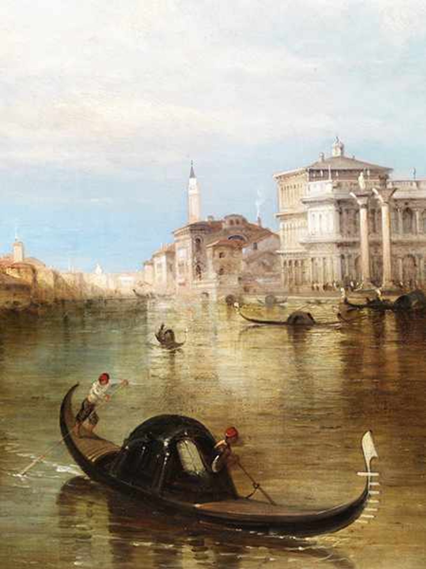 Alfred Pollentine, 1836 "" 1890 VEDUTE MIT ANSICHT DES DOGENPALASTES ÜBER DEN CANAL GRANDE Öl auf - Bild 3 aus 8