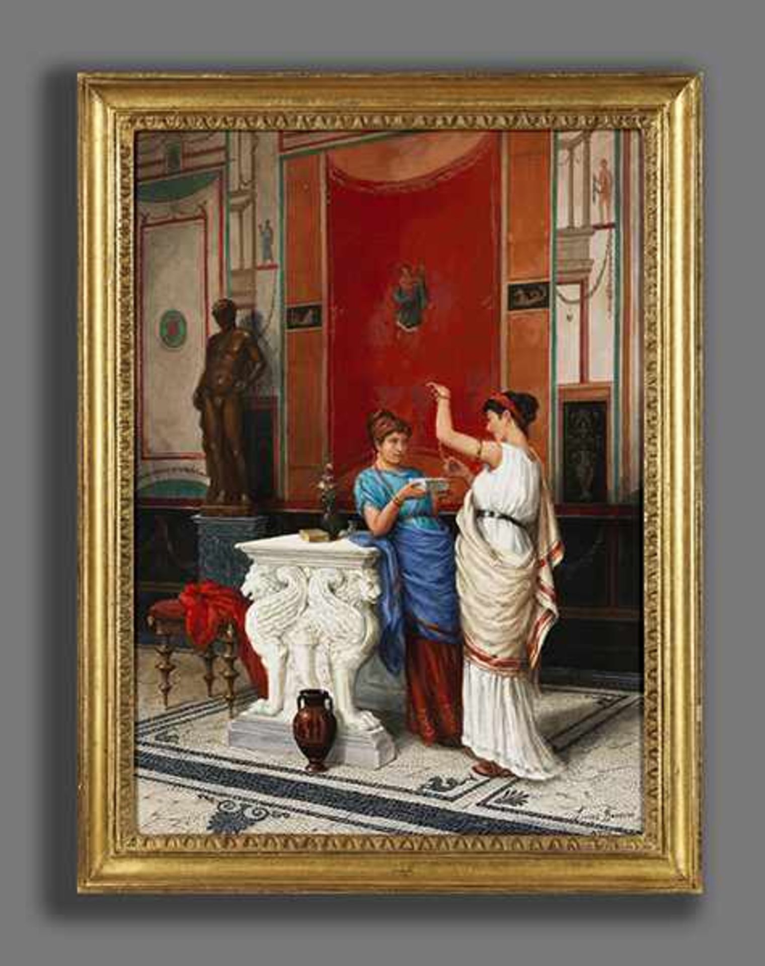 Luigi Bazzani, 1836 Bologna "" 1927 Rom Der aus Bologna stammende, italienische Maler, Illustrator - Bild 2 aus 3