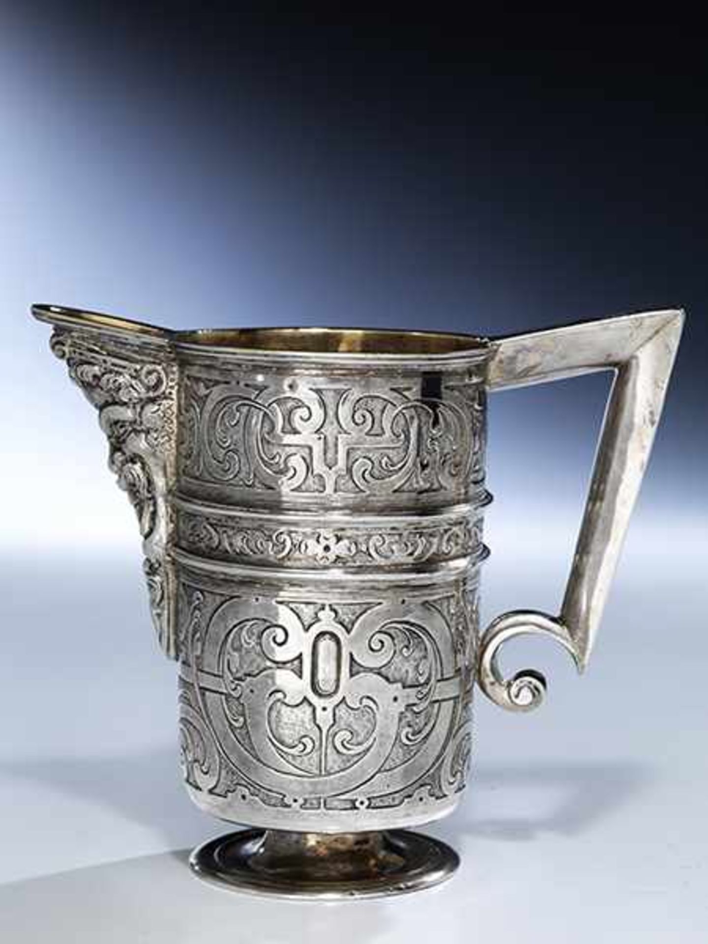 Renaissance silver jug - Bild 2 aus 6