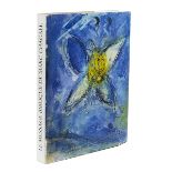 Marc Chagall, Le Message Biblique 32 x 25,6 x 3 cm. Mit original Farblithographie. Paris, 1972.