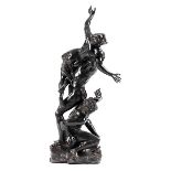 Raptusgruppe nach Giambologna, um 1529 "" 1608 DER RAUB DER SABINERINNEN Höhe: 91 cm. Bronze,