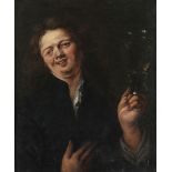 Niederländischer Maler des 17. Jahrhunderts in der Rubens-Nachfolge JUNGER MANN MIT ERHOBENEM