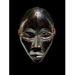 Maske der Dan Höhe: 24,5 cm. Elfenbeinküste, Volk der Dan. Es gab Masken, welche zum