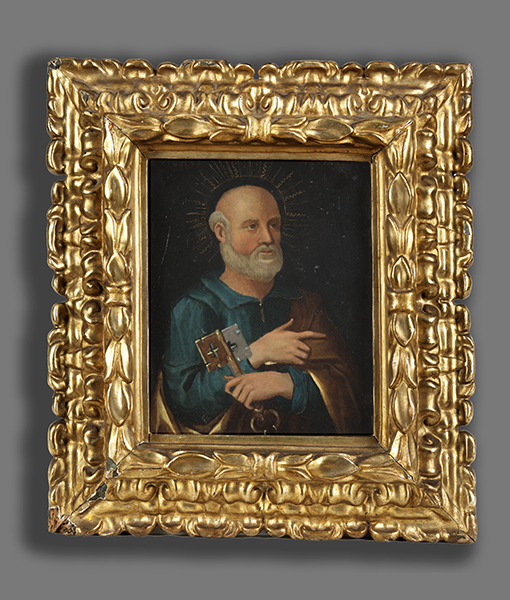 Italo-flämischer Manierist des beginnenden 17. Jahrhunderts BILDNIS DES HEILIGEN PETRUS 26 x 21 - Image 2 of 5
