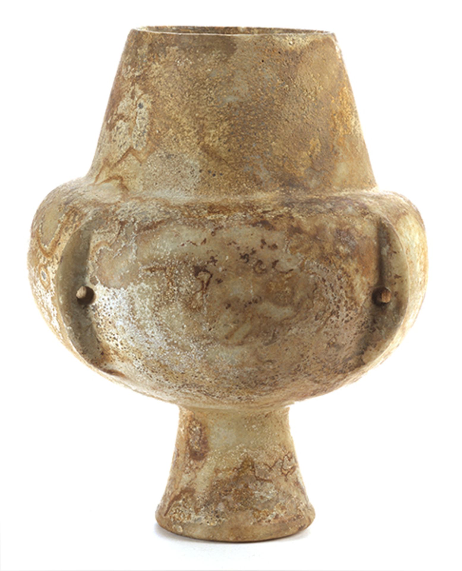 Kykladische Kandila "" Vierhenkel-Vase Höhe: 24 cm. Durchmesser: 20 cm. 3.200 "" 2.800 v. Chr. - Bild 2 aus 6