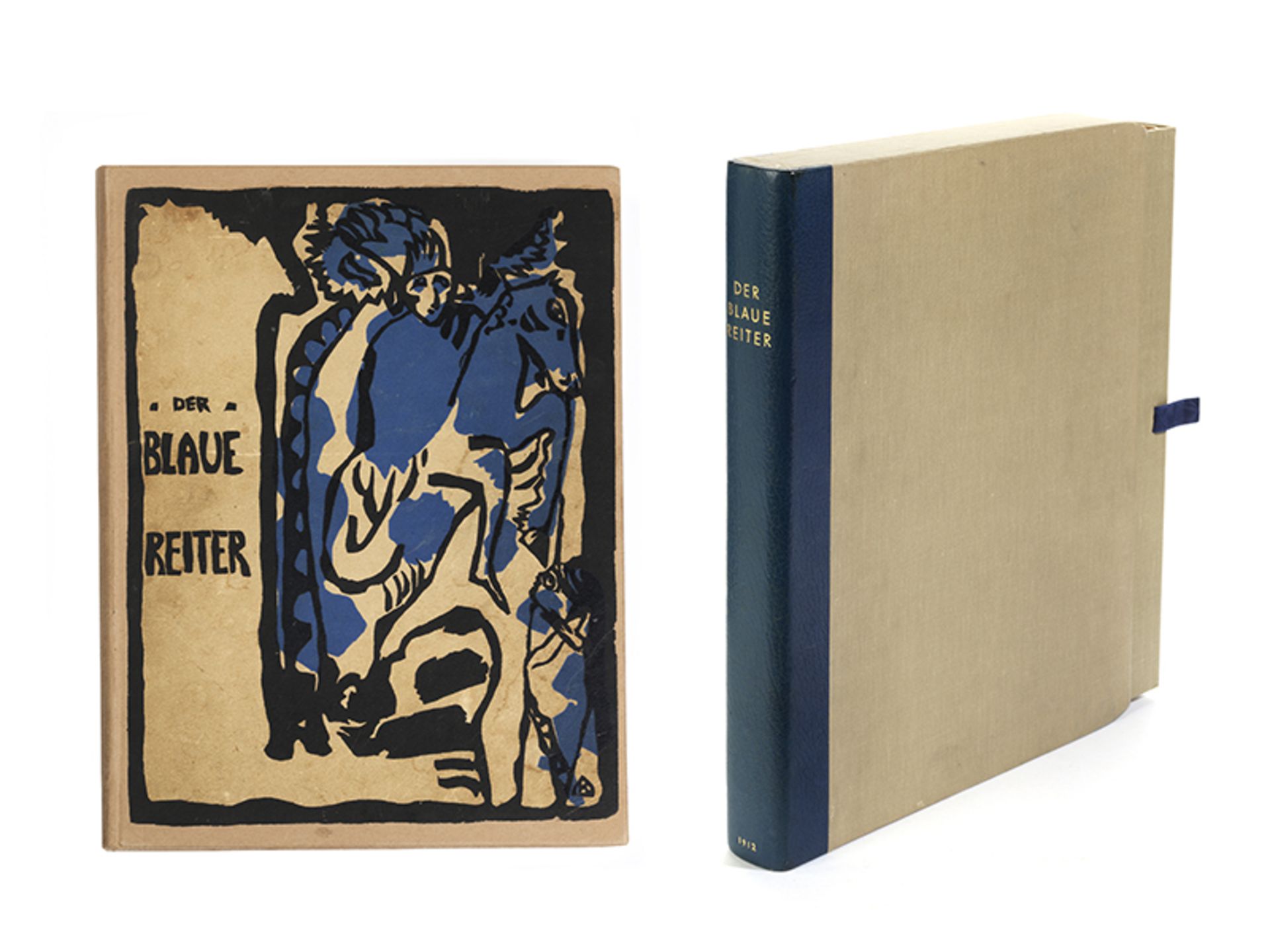 Der Blaue Reiter, Erstausgabe (1912) 31 x 24,5 x 4,2 cm. Herausgegeben von Wassily Kandinsky (1866-