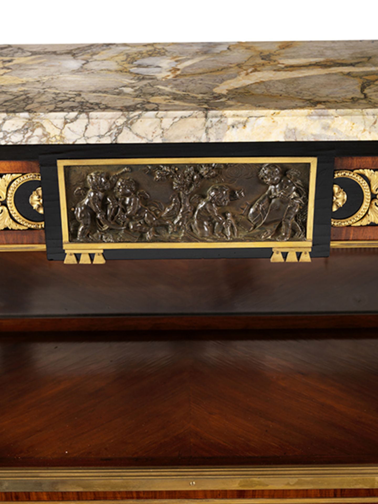 Schaukabinett im Louis XVI-Stil 124 x 40 x 122 cm. Gemarkt "mobilier decoration ancient et modern - Bild 3 aus 8