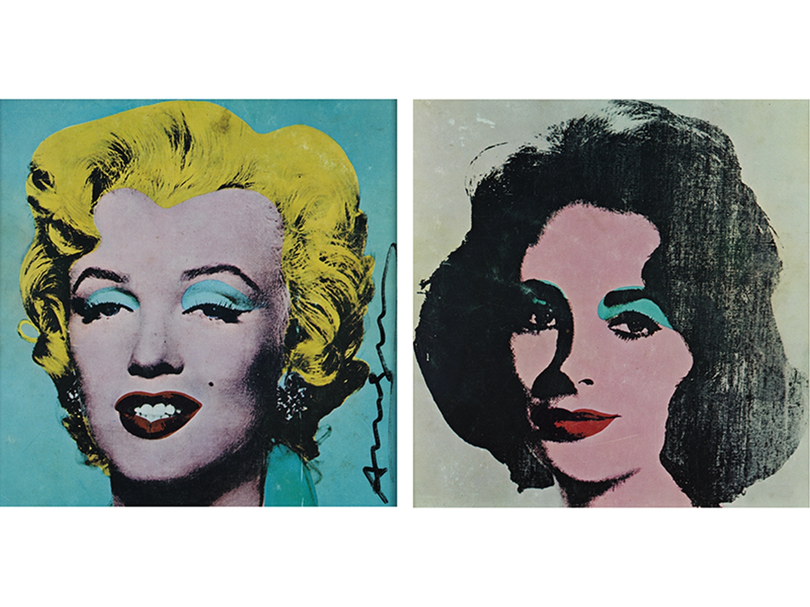 Andy Warhol, 1928 Pittsburgh "" 1987 New York Paar Farblithographien MARILYN MONROE sowie LIZ TAYLOR - Image 6 of 6