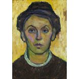 Gabriele Münter, 1877 Berlin "" 1962 Murnau am Staffelsee PORTRAIT EINES MÄDCHENS, UM 1910 Öl auf