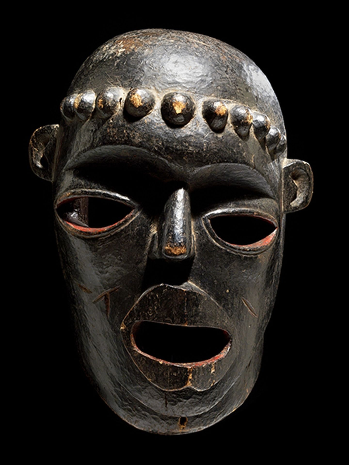 Maske der Ibibio Höhe: 37,5 cm. Nigeria, Volk der Ibibio. Idiok-Maske der Ekpo-Vereinigung, welche - Bild 7 aus 7