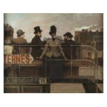 Étienne Adolphe Moreau-Nelaton, 1859 Paris "" 1927 ebenda LE PROMENADE EN OMNIBUS Öl auf Leinwand.