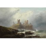 George Blackie Sticks, 1843 "" 1938 DUNSTANBURGH CASTLE Öl auf Leinwand. Doubliert. 70,8 x 106,9 cm.