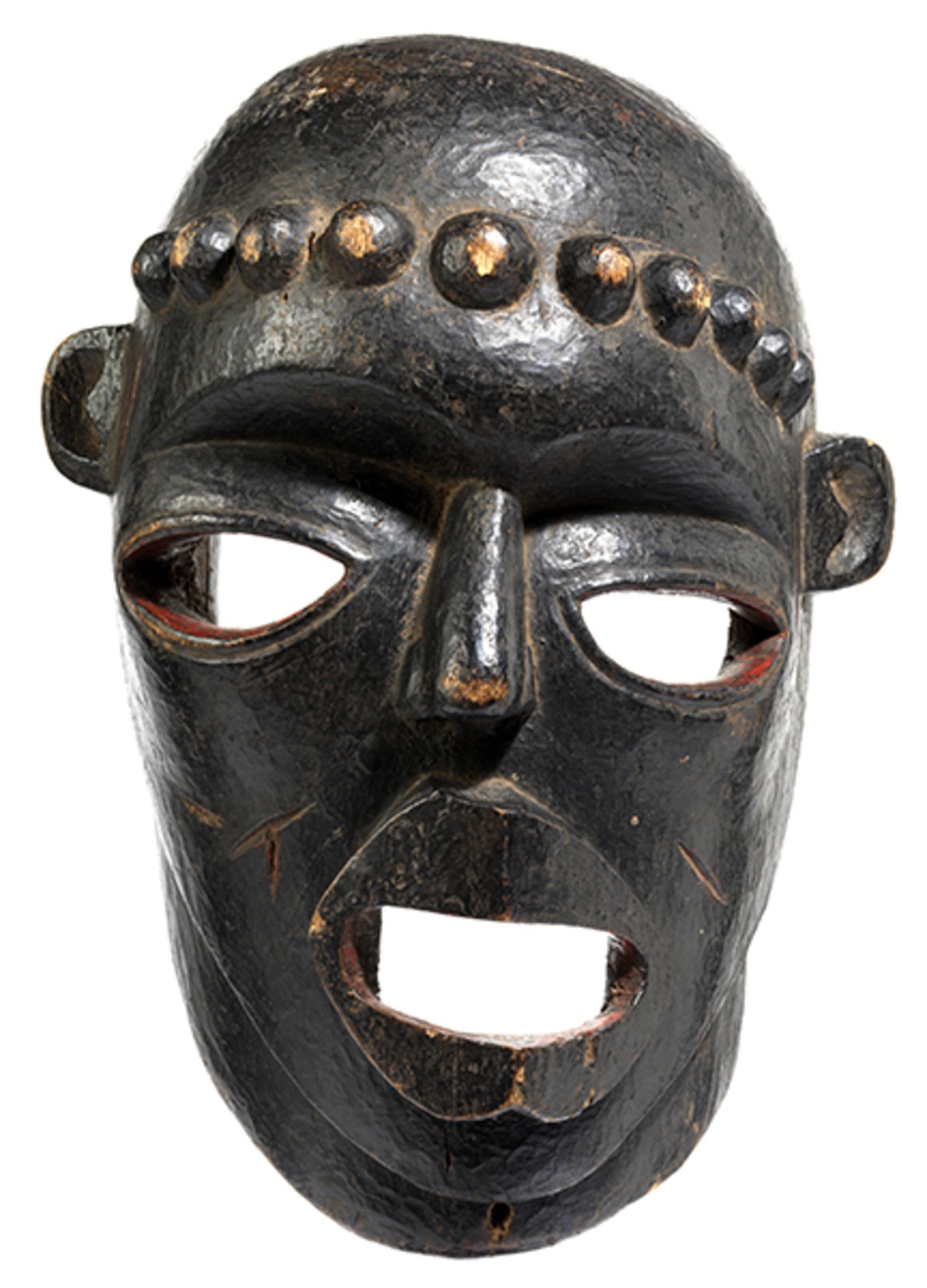 Maske der Ibibio Höhe: 37,5 cm. Nigeria, Volk der Ibibio. Idiok-Maske der Ekpo-Vereinigung, welche - Bild 3 aus 7
