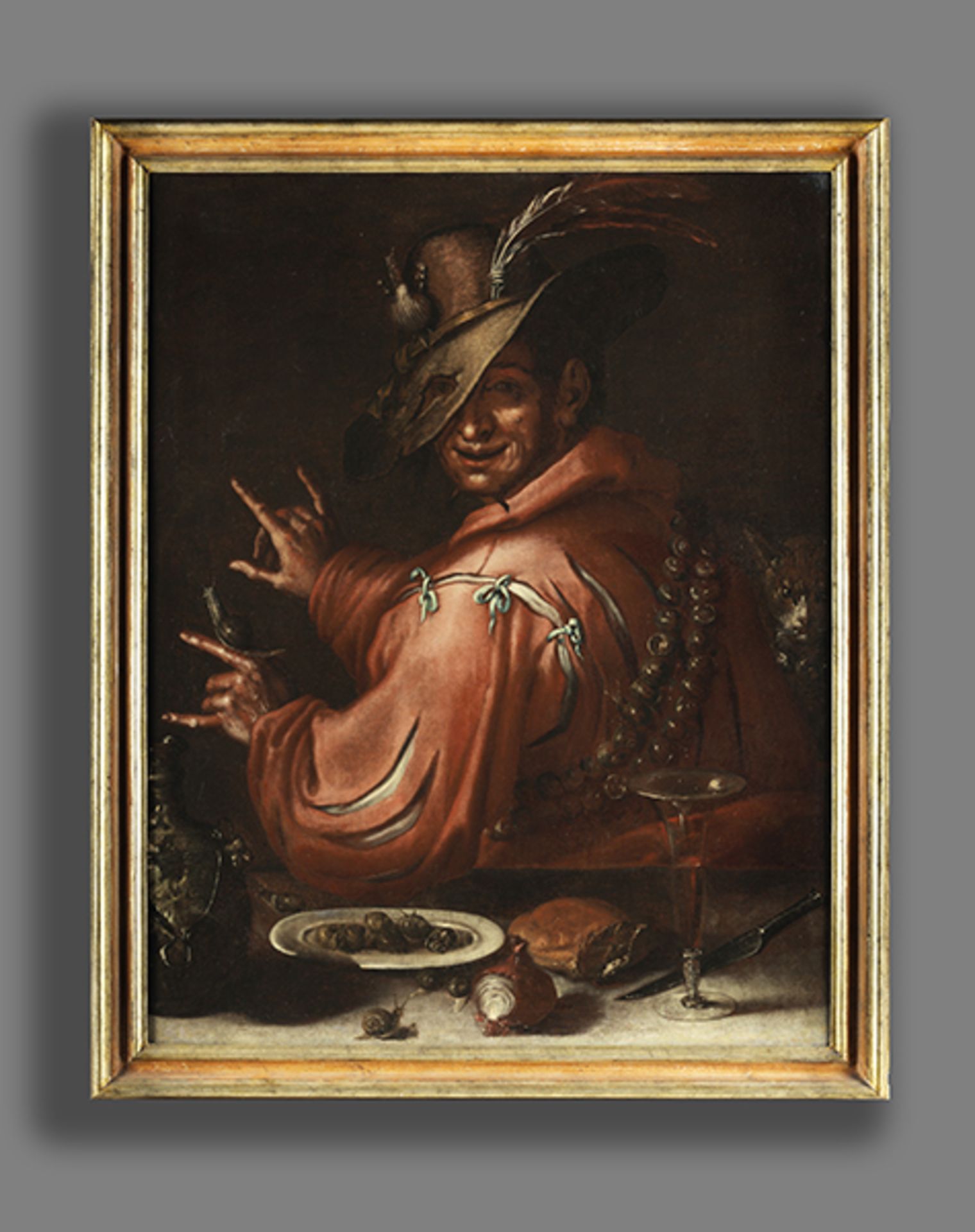 Maler des 17. Jahrhunderts LA BUONA VENTURA (DAS GLÜCK) Öl auf Leinwand. Doubliert. 95 x 75 cm. - Bild 5 aus 6