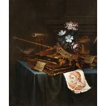 van der Vinne d.Ä., Vincent Laurensz.1629 Haarlem - 1702 ebenda Vanitas Stillleben mit Krone, S